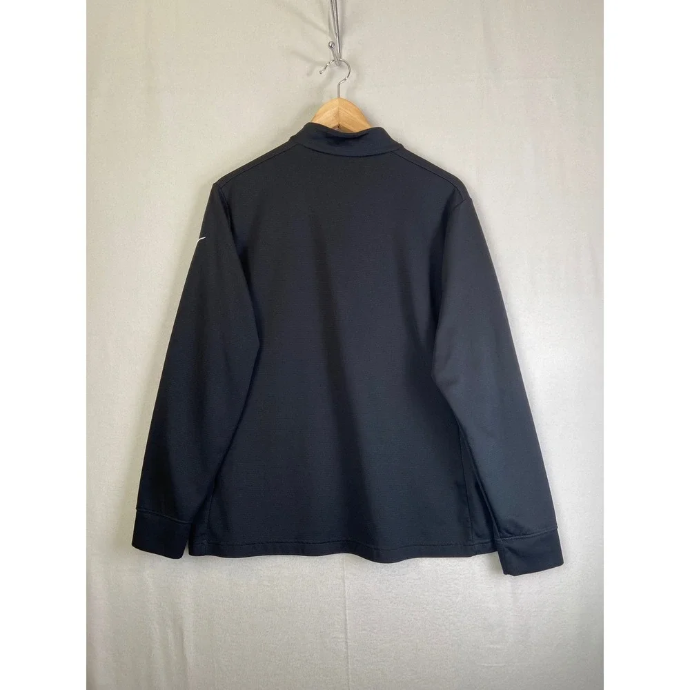Nike Dri-FIT UV Victory 1/2 Zip Pullover Women's XL Black Long Sleeve Golf Top - Picture 2 of 10